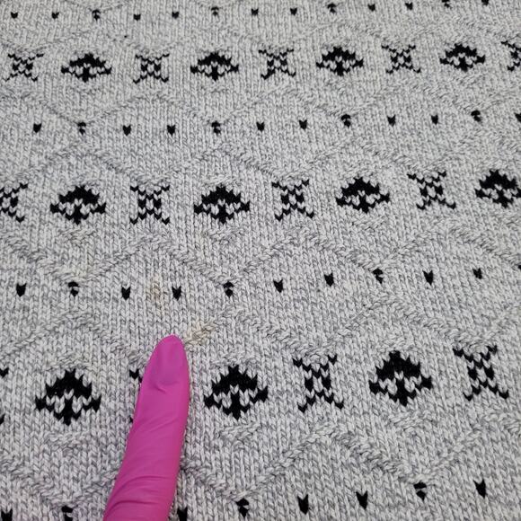 Vintage 80s MOD Sweater Medium 22x26 Baggy USA - Picture 2 of 11